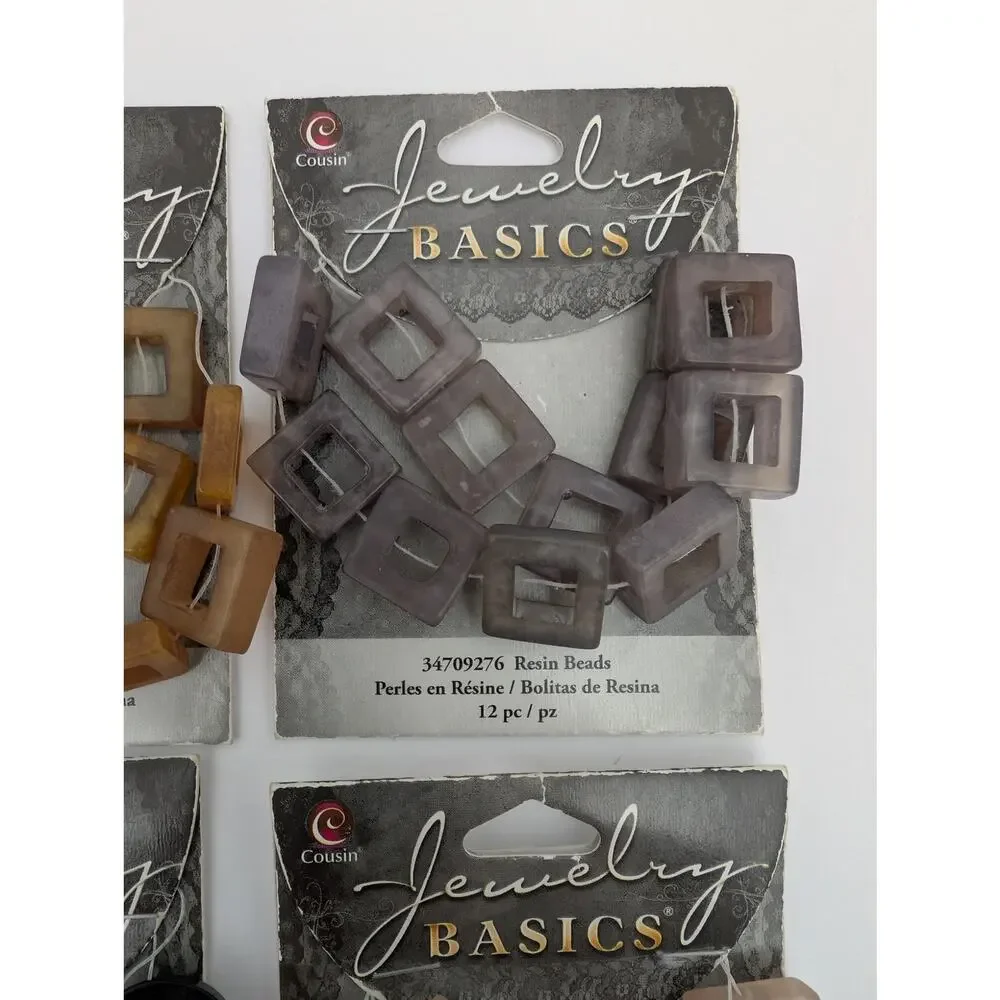 Cousin Jewelry Basics Resin Beads Mixed Lot Jewelry Making Supplies